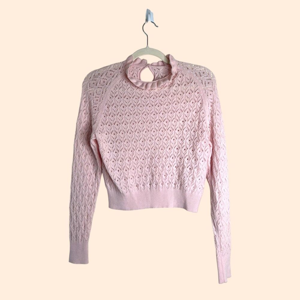 Maje Motifette Pointelle Sweater